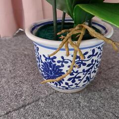 ☆光触媒☆造花3本立ちピンク胡蝶蘭☆自宅保管品の画像