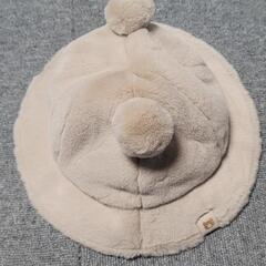 【試着のみ！美品！】モコモコくま帽子(50cm)＆くまキルティングサロペット(100)・doudoubear 【定価4500円】の画像