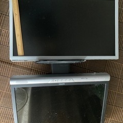 パソコンモニター2つ　ジャンク品