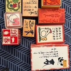 年賀状　スタンプ　ハンコの画像