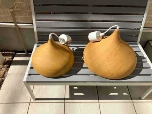 【値下げしました】LED電球つきシーリングライト　ペンダントライト　ニトリ　ラルムM,S2  2個セット