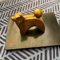 高岡銅器 美術鋳芸品 三枝惣太郎 お着物　12支の画像