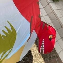 子供　キッズ　長靴、恐竜傘の画像