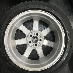 【DUNLOP WINTER MAXX WM03 205/50R17】スタッドレス【VOLVO 純正ホイール 17インチ 4本 7J5HPCD108+52.5】20年製 バリ溝 V50等　(VTN866)クレジットカード QRコード決済可能の画像