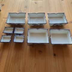 刺身皿5客 醤油皿4