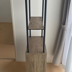 組み立て済み【HIROBIRO】アイアンウッドストレージラック IWSR-480の画像