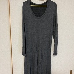 無印良品　秋冬ワンピース　表記サイズLですがM〜細身Lの方にの画像