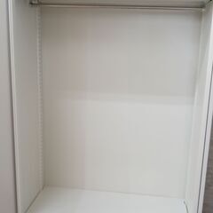 ★ジモティ割あり★ LION キャビネット 白 H185.5×D45×W89.5 クリーニング済み TJ2496の画像