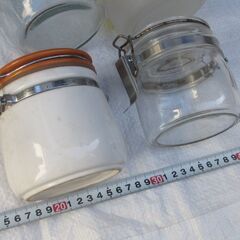 ☆無料☆地元のみ発送不可☆ガラス密封容器　５個セット☆の画像