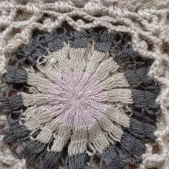 ☆ほぼ未使用 編み物講師が編んだ手編みニット⑤☆の画像