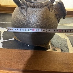 信楽焼　陶器の花瓶です　骨董　の画像