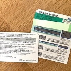 ANA株主優待券５枚　全日空　11月30日まで