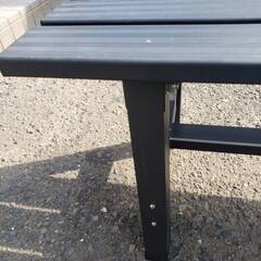 アルミ縁台　Mサイズ　サイズ：幅 15.5cm　奥行　36cm　高さ　40cmの画像