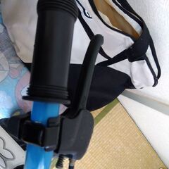 【お値下げ】アイデス☆d-bike 青✕白☆専用カバー付きの画像