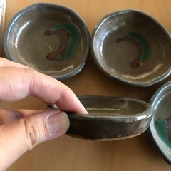 薩摩焼　和皿　醤油皿　5枚セットの画像