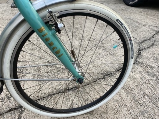 BIANCHI PISA_SPORTS Lepre ミニベロ  2013 ブルー 20インチ 登録抹消済_16段変速●E101T397