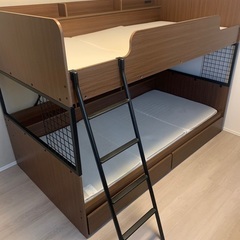取り引き終了　2段ベッド（収納引き出しあり）