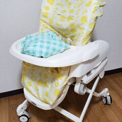 【購入者さま決まりました】コンビ　ハイローチェア　ネムリラエッグショック（防水カバーつき）の画像