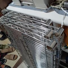 ワイヤースチール棚2セットの画像