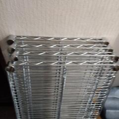 ワイヤースチール棚2セットの画像