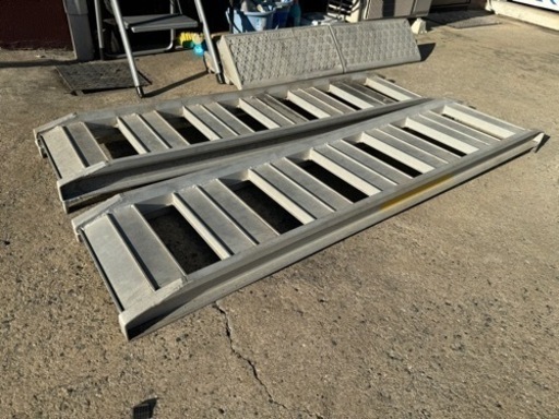 決まりました☆アルミ板☆歩み板☆幅36×長150cm☆中古品☆ラダーレール☆