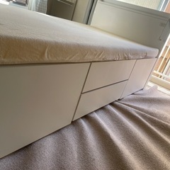 シングルベッド　マットレス付き