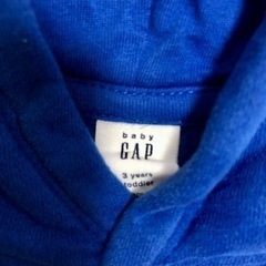 baby GAP パーカー 3歳 ベビー 男の子 ブルー 冬物の画像
