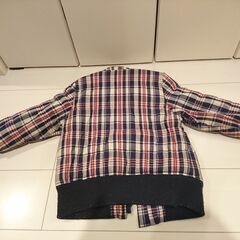 キッズ服　男の子 サイズ１１０長袖ジャンパー１点（ストライプ柄）の画像