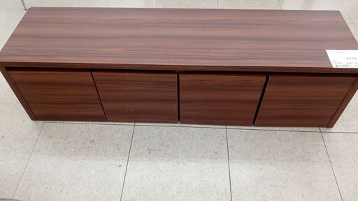 ★ジモティ割あり★ 末次家具工芸 テーブル収納BOX付 ブラウン H40.5×D40×W150 クリーニング済み TJ2499