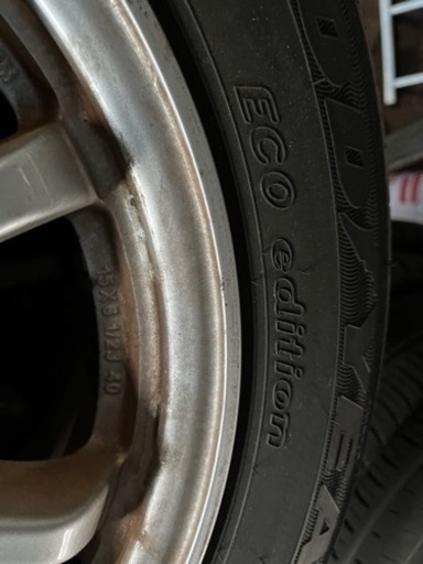 195/65R15  アルミホイールタイヤ付き四本セット