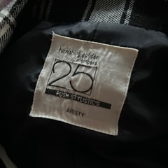 肩パッド入り　おしゃれレトロチェックジャケットの画像