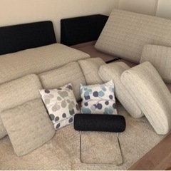 コーナーソファー（布張り）•L字型ソファー【MARUICHI SELLING / マルイチセーリング】の画像