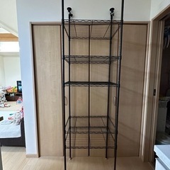 スチールラック　ブラウンの画像