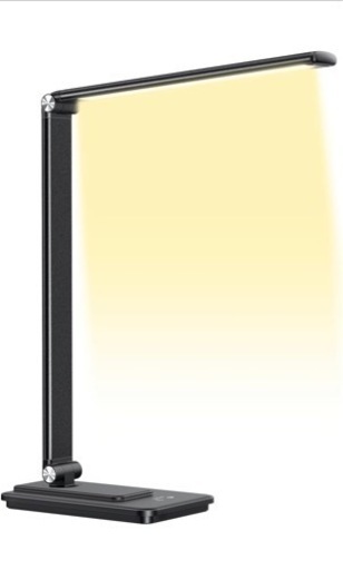 電気スタンド LED デスクライト ブラック 折り畳み式