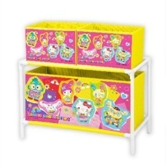 【新品】サンリオキャラクターズ　デコラポップ３ボックス付き収納ケ...