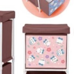 【新品・未開封品】ちいかわ　２段収納ボックス　ハチワレ柄