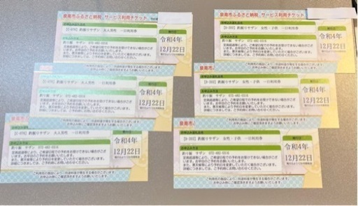 釣り堀サザン　1日利用券　男性　女性