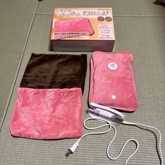 電気でポカポカ 湯たんぽ