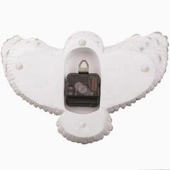 ★新品★ セトクラフト 壁掛け 時計 フクロウ シロフクロウ ヘドウィグ風 動物の画像