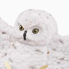 ★新品★ セトクラフト 壁掛け 時計 フクロウ シロフクロウ ヘドウィグ風 動物の画像
