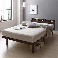 ダブルサイズベッドフレーム（ブラウン）