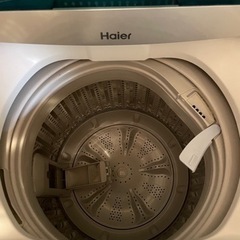 決まりました　美品⭐︎説明書付　洗濯機5.5キロ　Haier ハイアールの画像