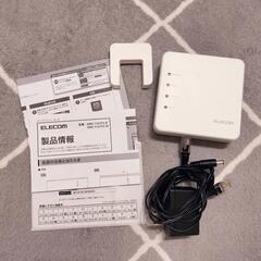 値下げしました！箱、説明書付き☆ELECOM小型ルーターの画像