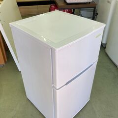 【リサイクルショップ　ピカソ　小松原】YAMADASELECT HerbRelax ヤマダ電機オリジナル 90L 直冷式 2ドア冷蔵庫 2016年製 YRZ-C09B1★3868★の画像