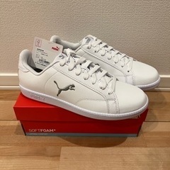 【新品・未使用】　プーマ　スマッシュキャットL ホワイト　シルバ...