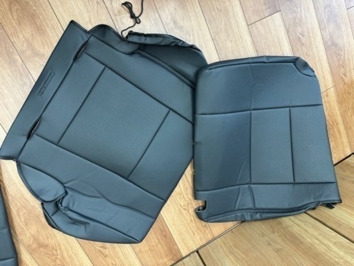 エブリーワゴン　新品　革シートカバー　黒　後部座席