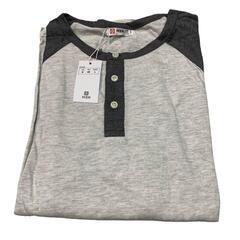 一点限り☆H2H メンズ カジュアル ロンティー Tシャツ ヘン...