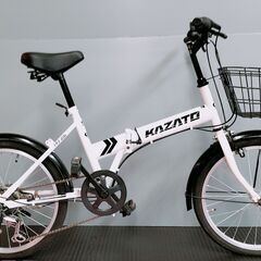 折り畳み自転車20インチ6段ギア付き【引き取り限定】