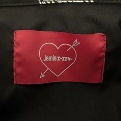 Jemie エーエヌケー　リボン付き黒ブラウスの画像