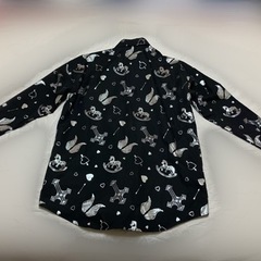 Jemie エーエヌケー　リボン付き黒ブラウスの画像